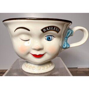 Baileys Winking Face Coffee Mug Cup 3D Ceramic Vintage